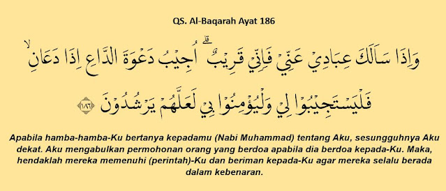Al-Baqarah Ayat 186: Arab, Arti, dan Tafsirnya
