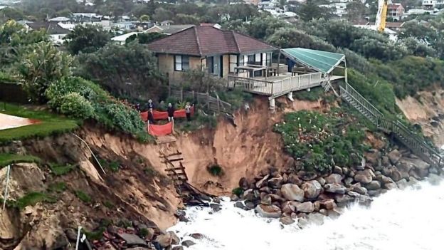 Locals fear the waves have caused structural damage to their homes