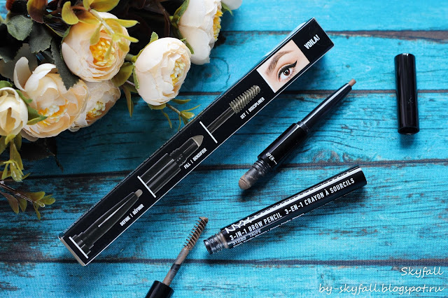 карандаш для бровей 3 в 1 NYX 3-in-1 Brow Pencil