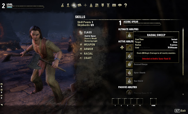 Elder Scrolls Online skills