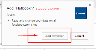 add flatfacebook extension