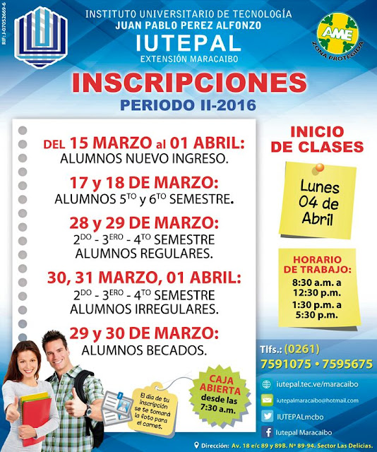Información IUTEPAL Maracaibo