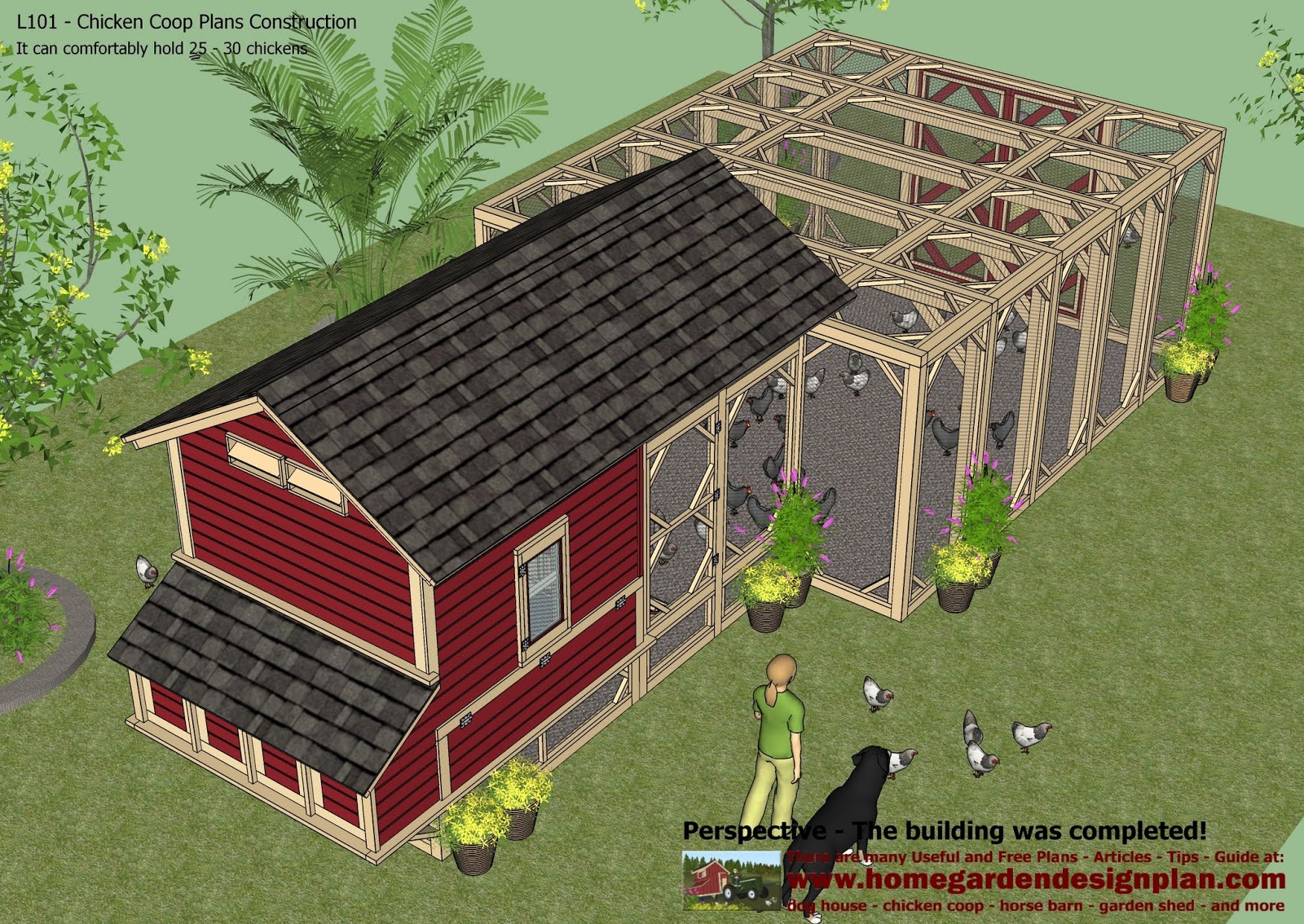 Chicken Coop Plans Construction - Chicken Coop Design - How To Build ...