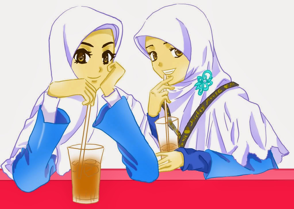 Update Gambar Wallpaper Kartun Muslim Wanita  Gambar Kartun