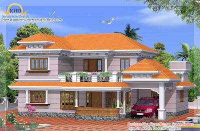 Duplex house elevation - 225 square meters (2425 Sq. Ft.) - January 2012
