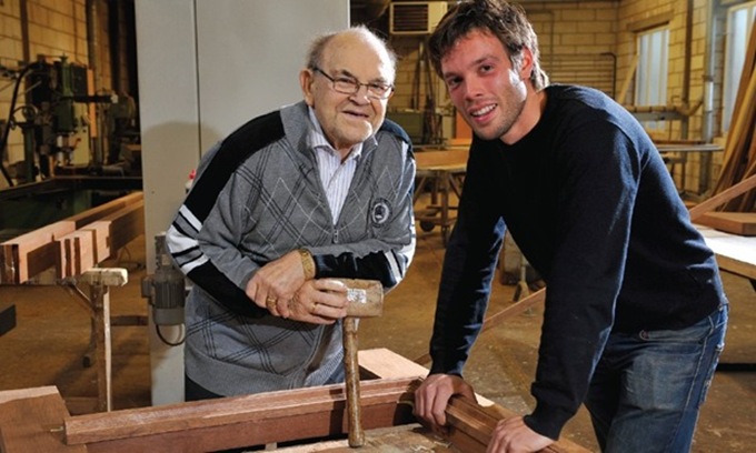 Jef and his grandfather