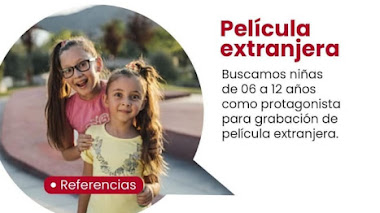 CASTING CALL PERÚ: Se buscan NIÑAS de 6 a 12 años para PELÍCULA EXTRANJERA