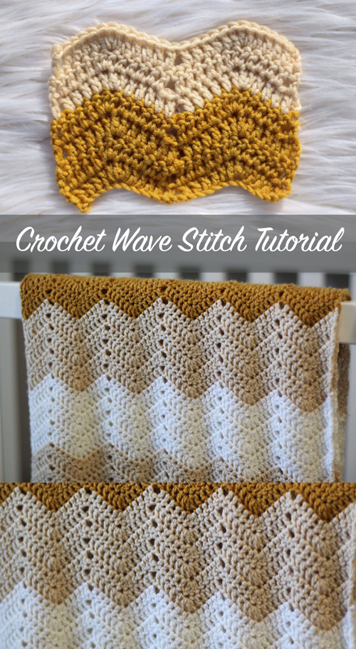 Crochet Wave Stitch - Tutorial 