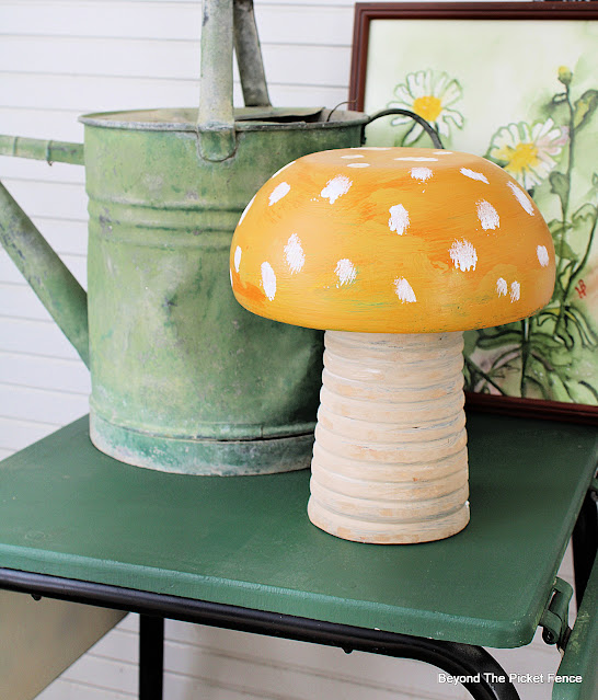 Make a Cute Wood Mushroom from Thrift Store Finds