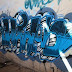 public blue graffiti art design - alphabet public graffiti art