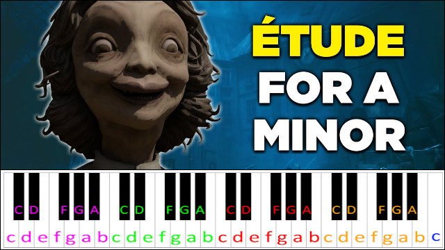 Etude for A Minor (Little Nightmares 2) Piano / Keyboard Easy Letter Notes for Beginners