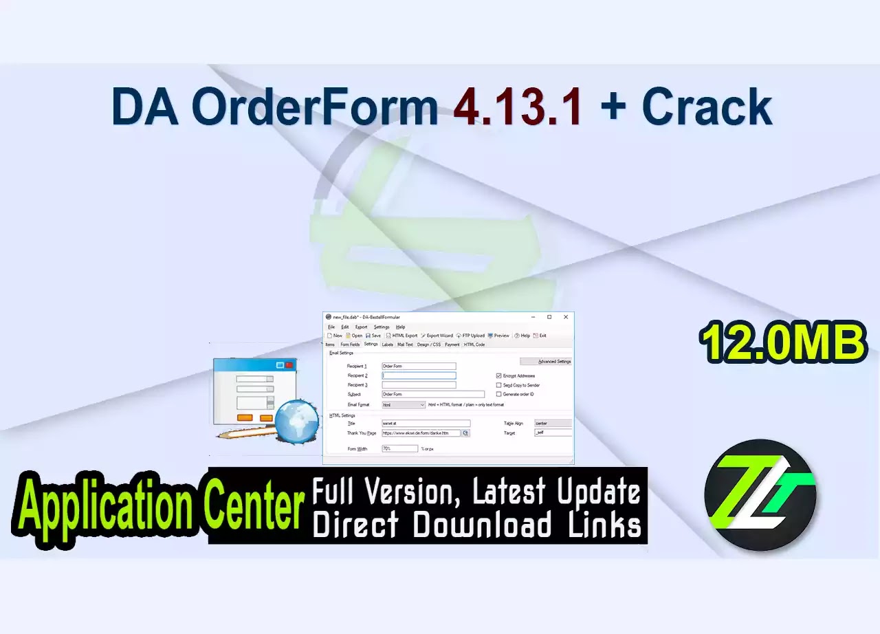 DA OrderForm 4.13.1 + Crack