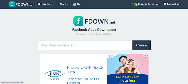 Gunakan Situs FBdown.net