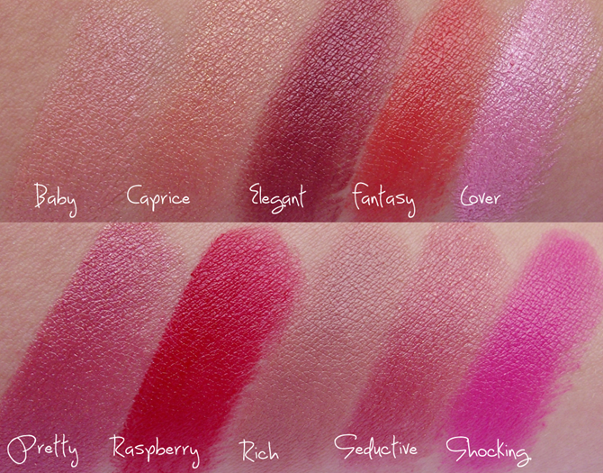 Swatches - Silk Shine da Tracta