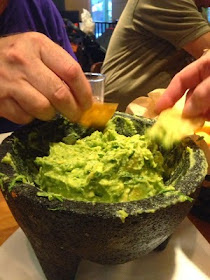 large bowl of guacamole 