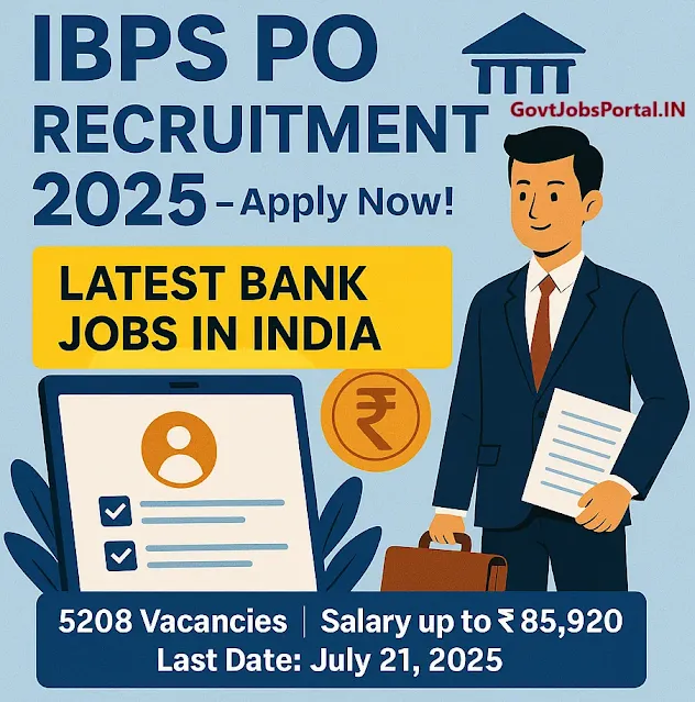 BPS PO Recruitment 2025 Notification Out | 5208 Vacancies | Apply Online for Bank PO/MT Posts Before July 21