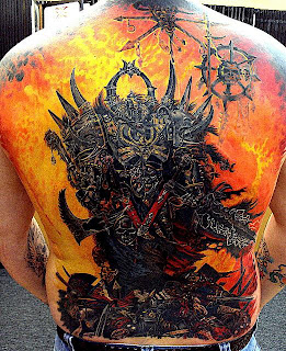 warhammer back piece Tattoo