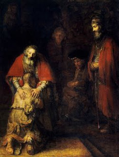 El regreso del hijo prodigo. Rembrandt, 1669. Museo Hermitage, San Petersburgo. (Curiosidad: Este maravilloso cuadro fue pintado el mismo año de su muerte)