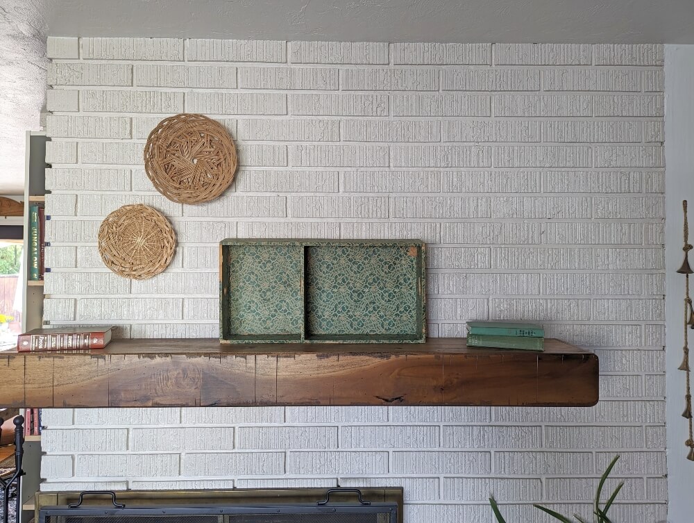 Early Fall Mantel With Repurposed Thermoses