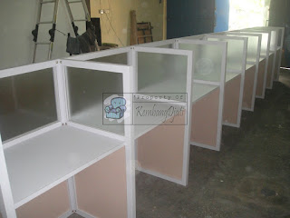 Meja Partisi Kantor 8 Orang - Furniture Semarang