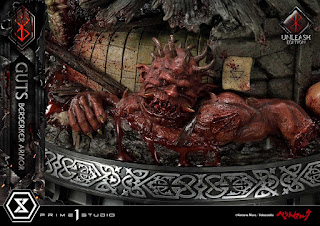 Berserk - Guts in Bersrk Armor Rage Edition y Unleash Edition Statues de Prime 1 Studio