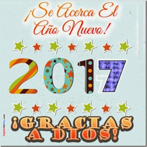 Dios les bendiga en este año nuevo