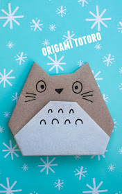 how to make origami totoro- super easy and fun kids craft