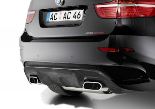 2010 AC Schnitzer BMW X6 M – Black – Rear Bumper Tail Pipes View