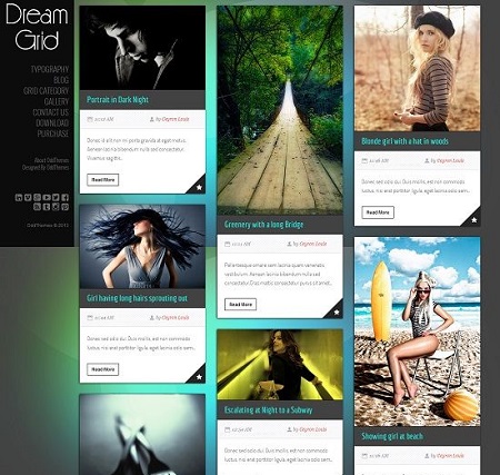 Template Blogspot - Dream Grid rất đẹp