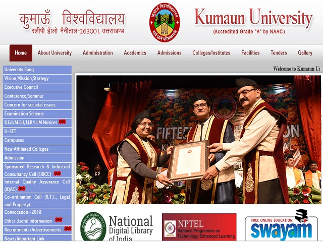 Kumaun University, Nainital Recruitment 2019 for 35 Professor and Associate Professor Posts