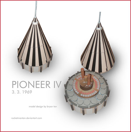 Pioneer 4 Papercraft