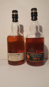 Bottles of Cockspur Old Gold and VSOR 12 rums