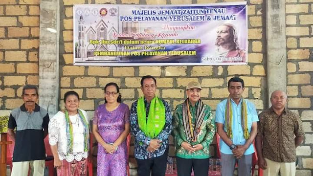 Jefirstson Riwu Kore Hadiri Kumpul Keluarga Bersama Jemaat GMIT  Zaitun Tenau Kupang