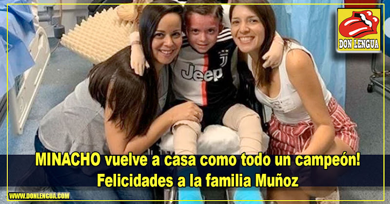 MINACHO vuelve a casa como todo un campeón! Felicidades a la familia Muñoz