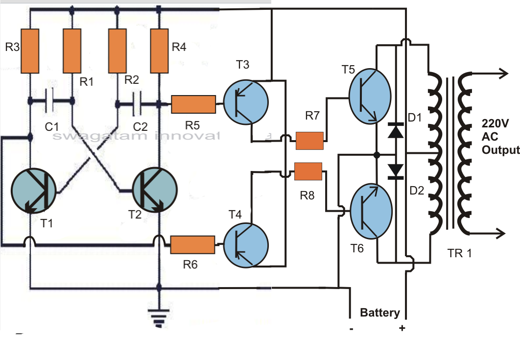 3 Ic Cfl Inverter Circuit - Make 50 Watt Inverter Circuit - 3 Ic Cfl Inverter Circuit