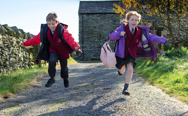 Kids leaving for School, shot by Tommy Martin, for Sprayway