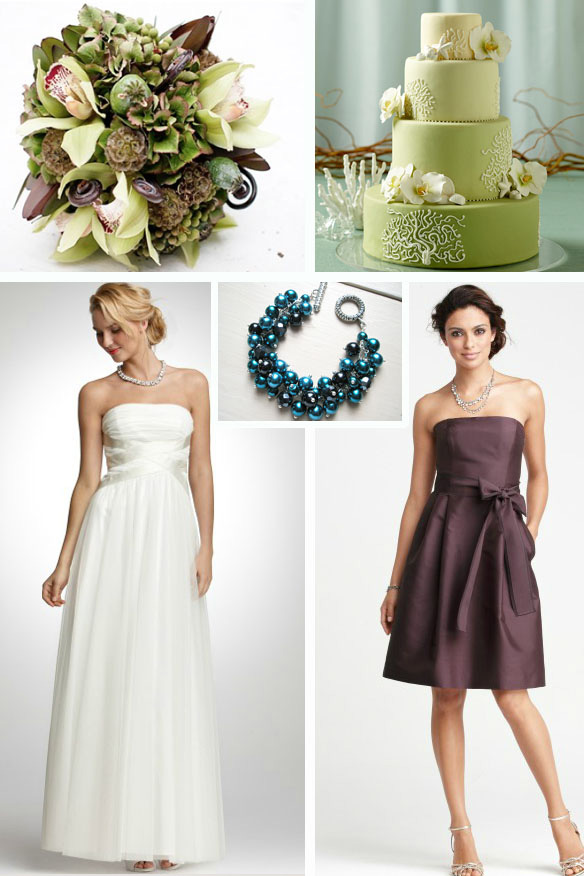 White Sage Plum and Teal are great colors for a rustic earthy wedding