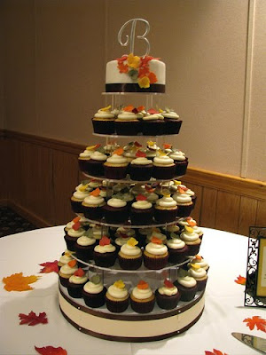 Jaylene amp; Jeremy’s Fall Wedding Cupcake Tower  The Couture Cakery