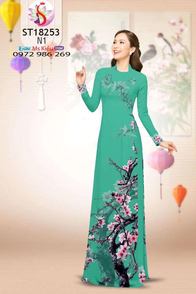 ÁO DÀI ĐẸP 2019 DESIGN ÁO DÀI HOA ĐÀO