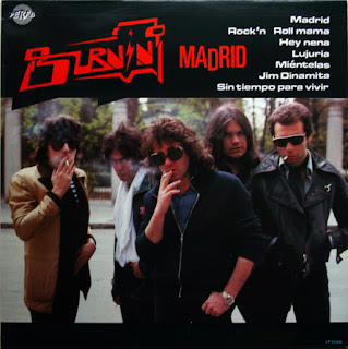 Burning  "Madrid "1978 Spain Rock n` Roll,Glam Rock,Hard Rock,debut album