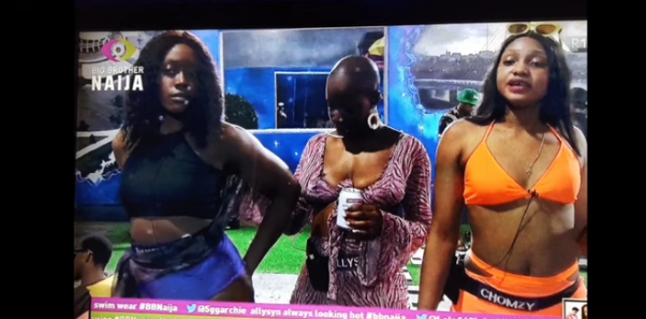 BBNajia S7: Hot pool party🔥🔥, Chomzy gets wild 🥵🥵+Daniella and other rocked the party💃💃, see who stole the spotlight😲😲 [Videos]