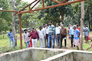 बीजापुर : कलेक्टर  कटारा ने किया बीजापुर एवं भैरमगढ़ ब्लाक का सघन दौरा