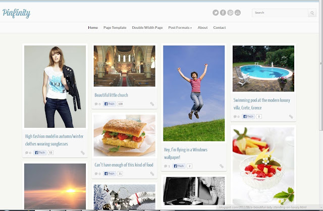 Pinfinity Blogger Template