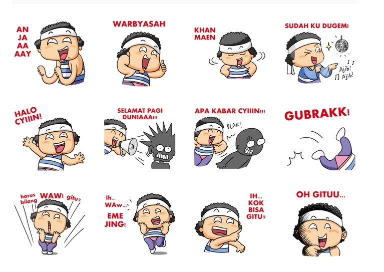 Trend Masa Kini Stiker Line Ici Hencem