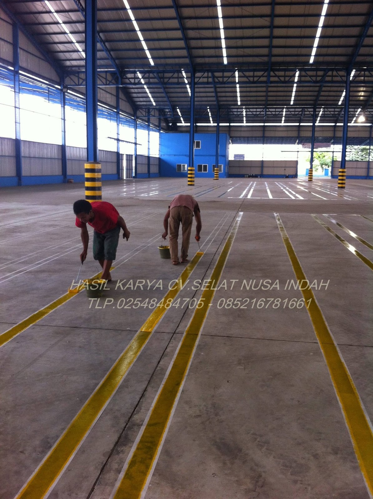 EPOXY FLOOR INDONESIA line lantai industri 