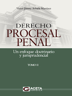 DERECHO PROCESAL PENAL TOMO 2, VICTOR JIMMY ARBULU MARTINEZ