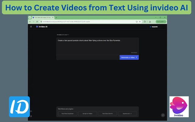 How to Create Videos from Text Using invideo AI