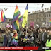 Львовский телеканал показал как геи и лесбиянки под гимн Украины прошли в Санкт-Петербурге