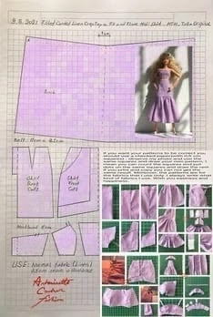 Eu Amo Artesanato: Roupa para Barbie com molde