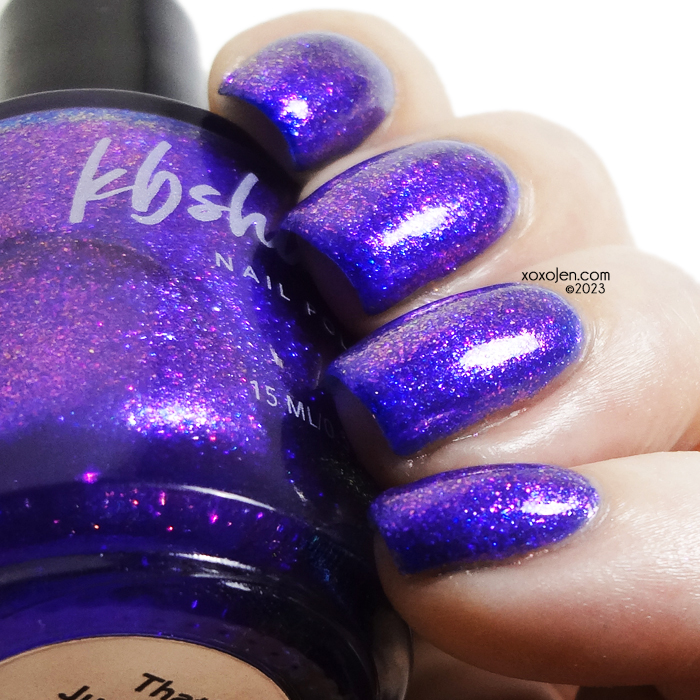 xoxoJen's swatch of KBShimmer That’s Just Grape